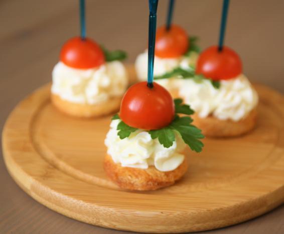 Канапе с помидорами черри - Пошаговый рецепт с фото. Закуски. Закуски из грибов и овощей