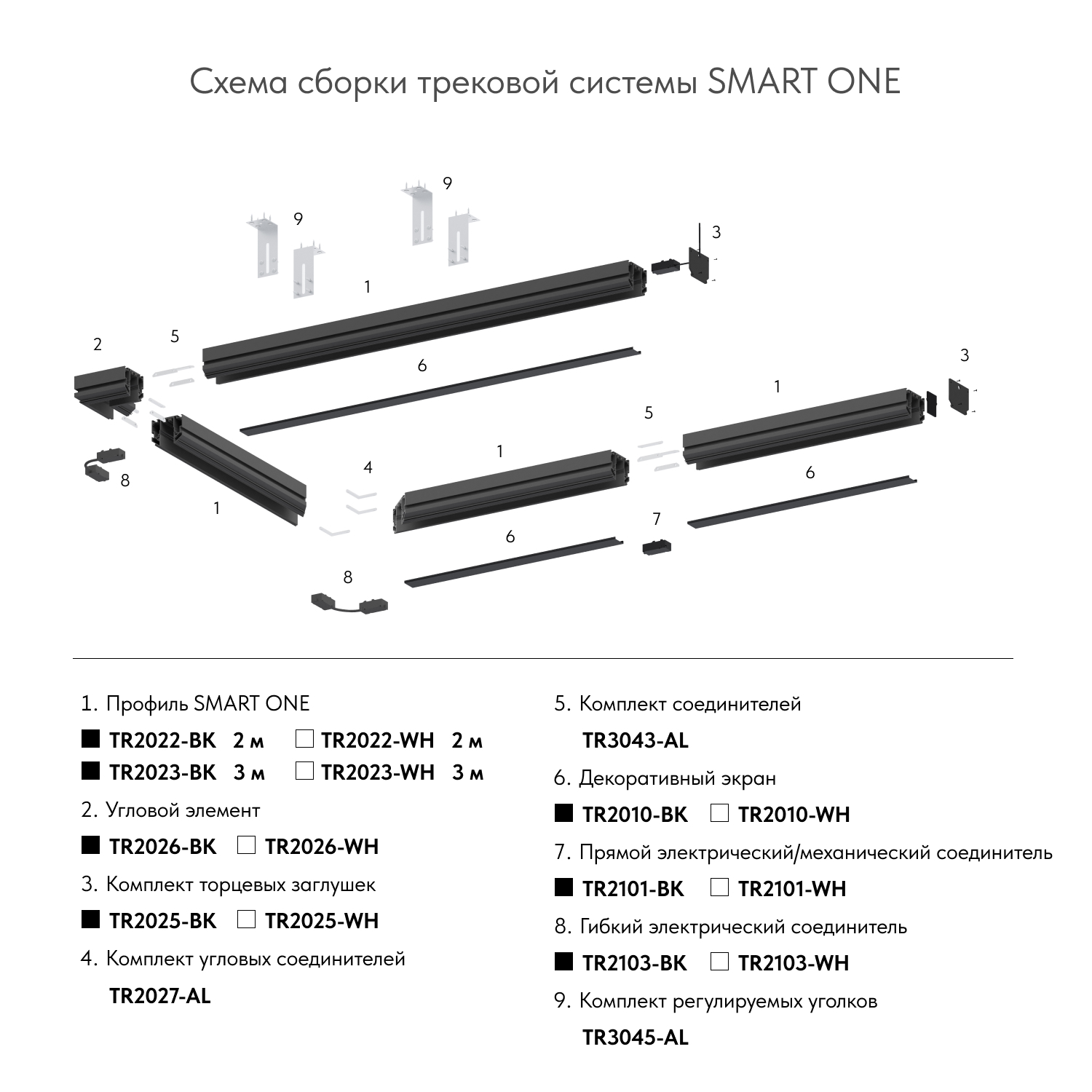 TR2103-WH Гибкий коннектор SMART белый - вид 5