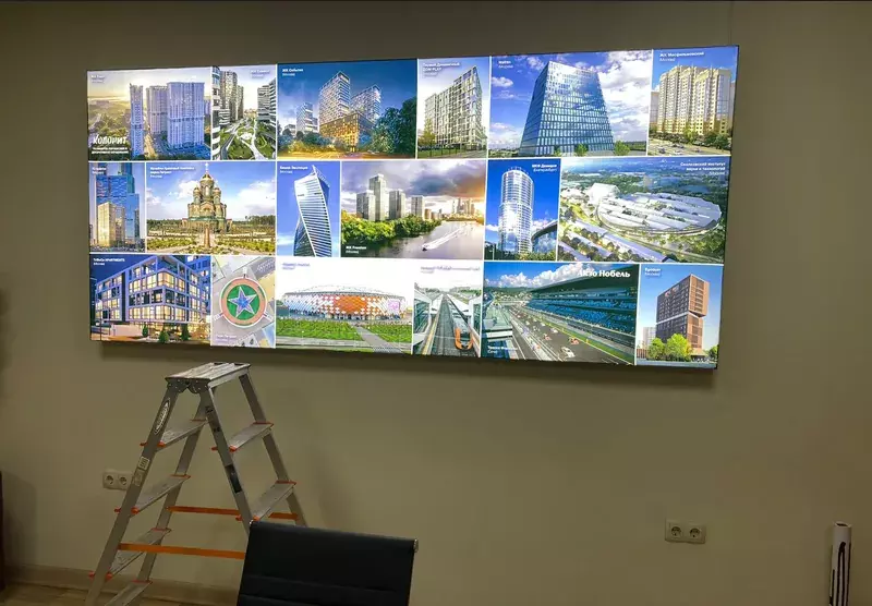 Световой короб с&nbsp;фотографиями объектов