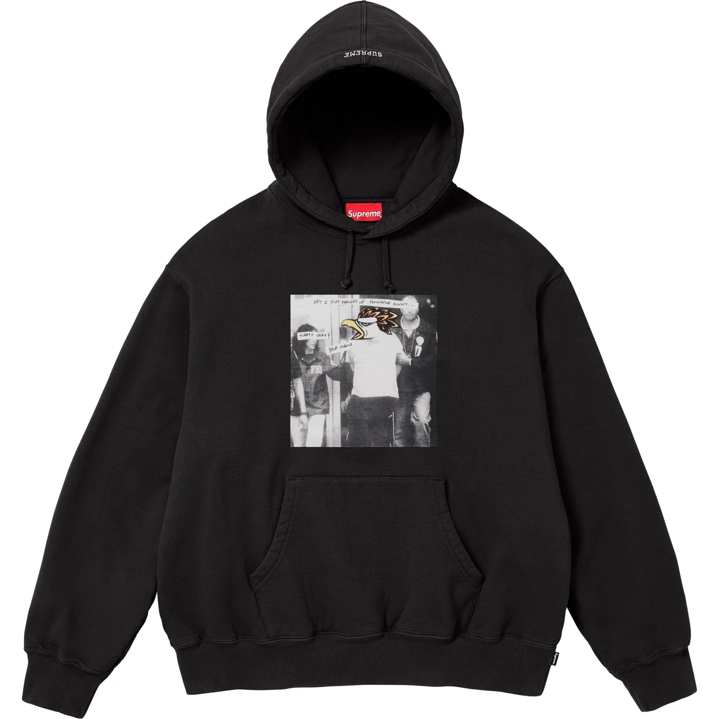 Supreme x ANTIHERO Hoodie Black FW25 — купить оригинал MANIA Store.
