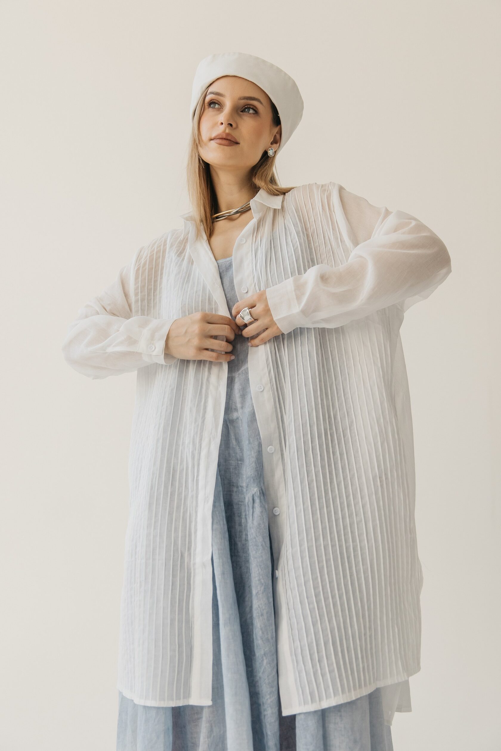 Рубашка удлинённая «Воздух»