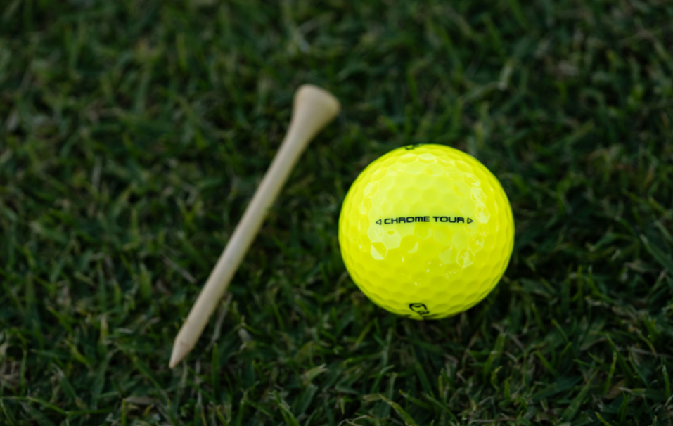 Желтые мяч для гольфа Callaway Chrome Tour