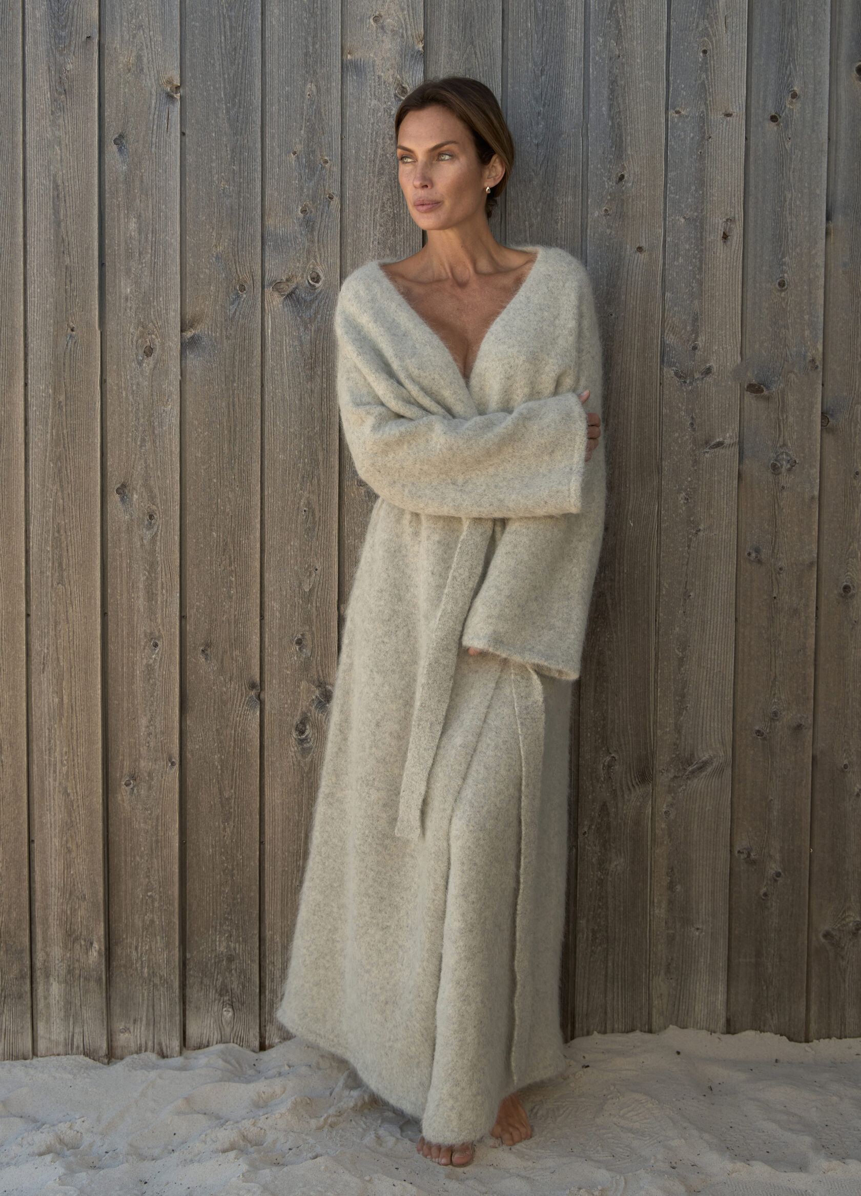 

Пальто Alpaca из шерсти - Серое, Cozy grey;серый