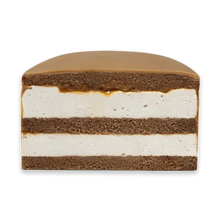 Бенто торт бисквитный с шоколадным вкусом с ванильным суфле в глазури с ...