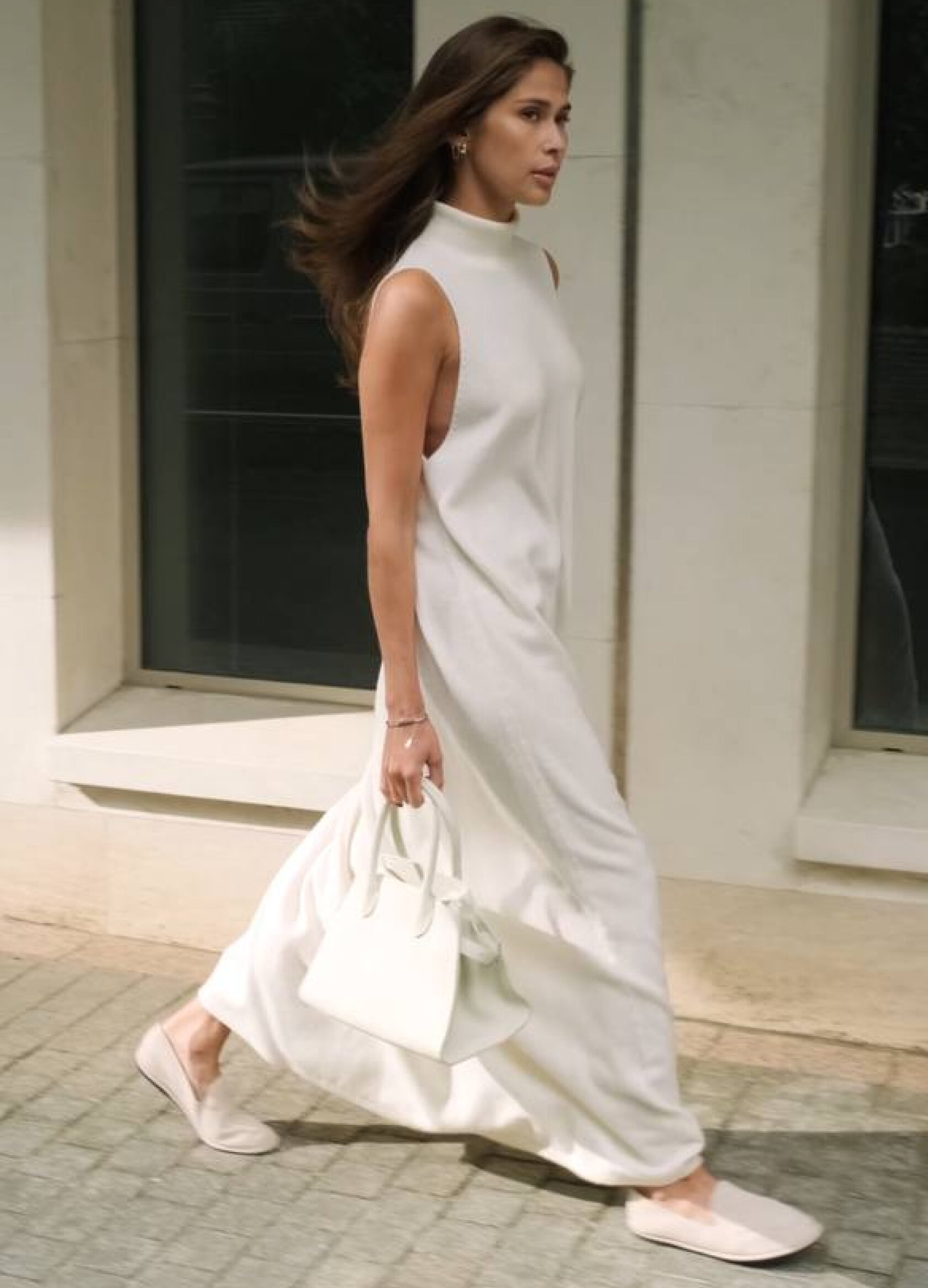 

Платье Gentle из шерсти - Белое, Diamond white;белый