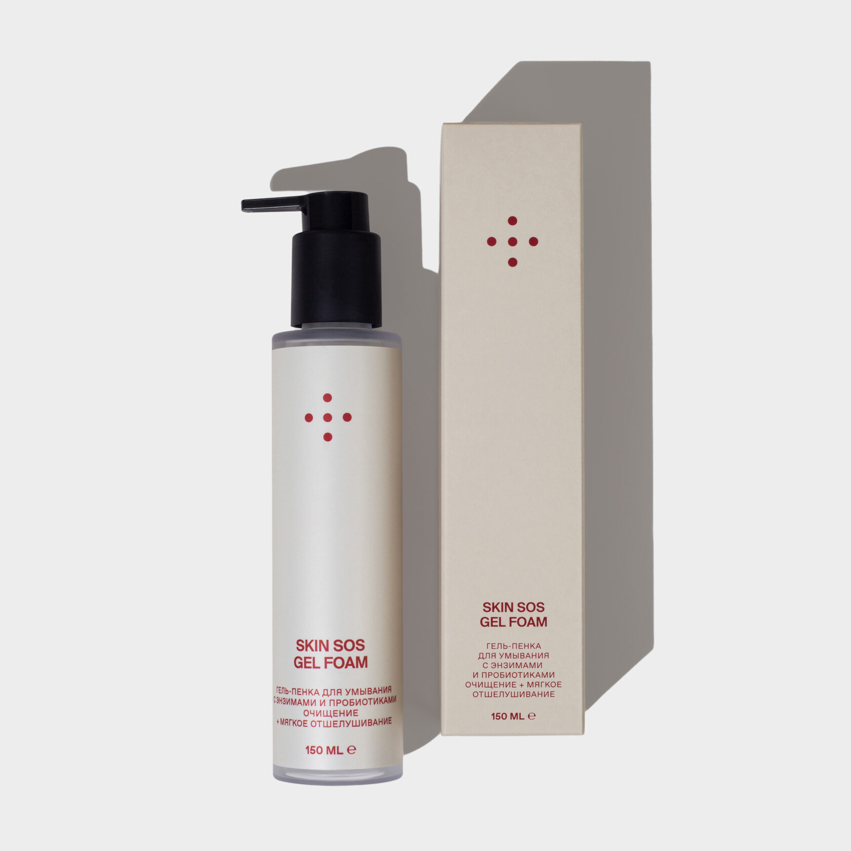 Гель-пенка для умывания с энзимами и пробиотиками Skin SOS от SKIN : : PRО