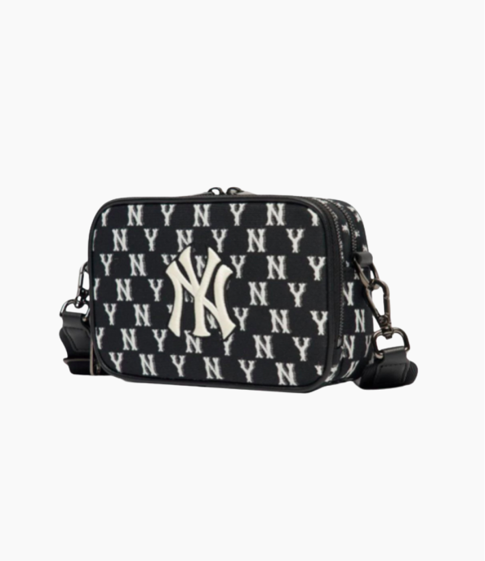 Сумка MLB Monogram NY Bag Black White - MLB