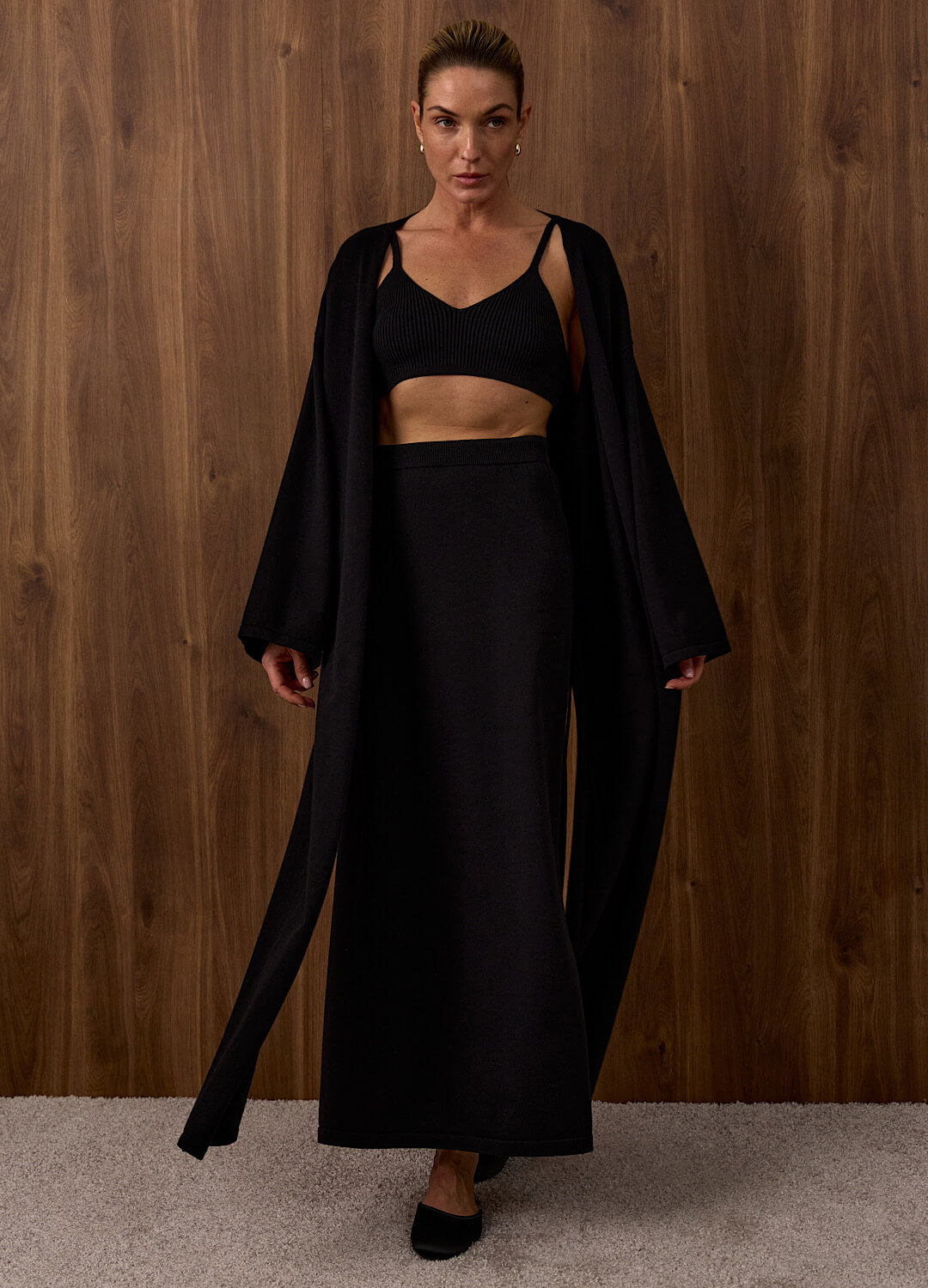 

Вязаный топ Rene из мерсеризованного хлопка - Чёрный, Black;чёрный