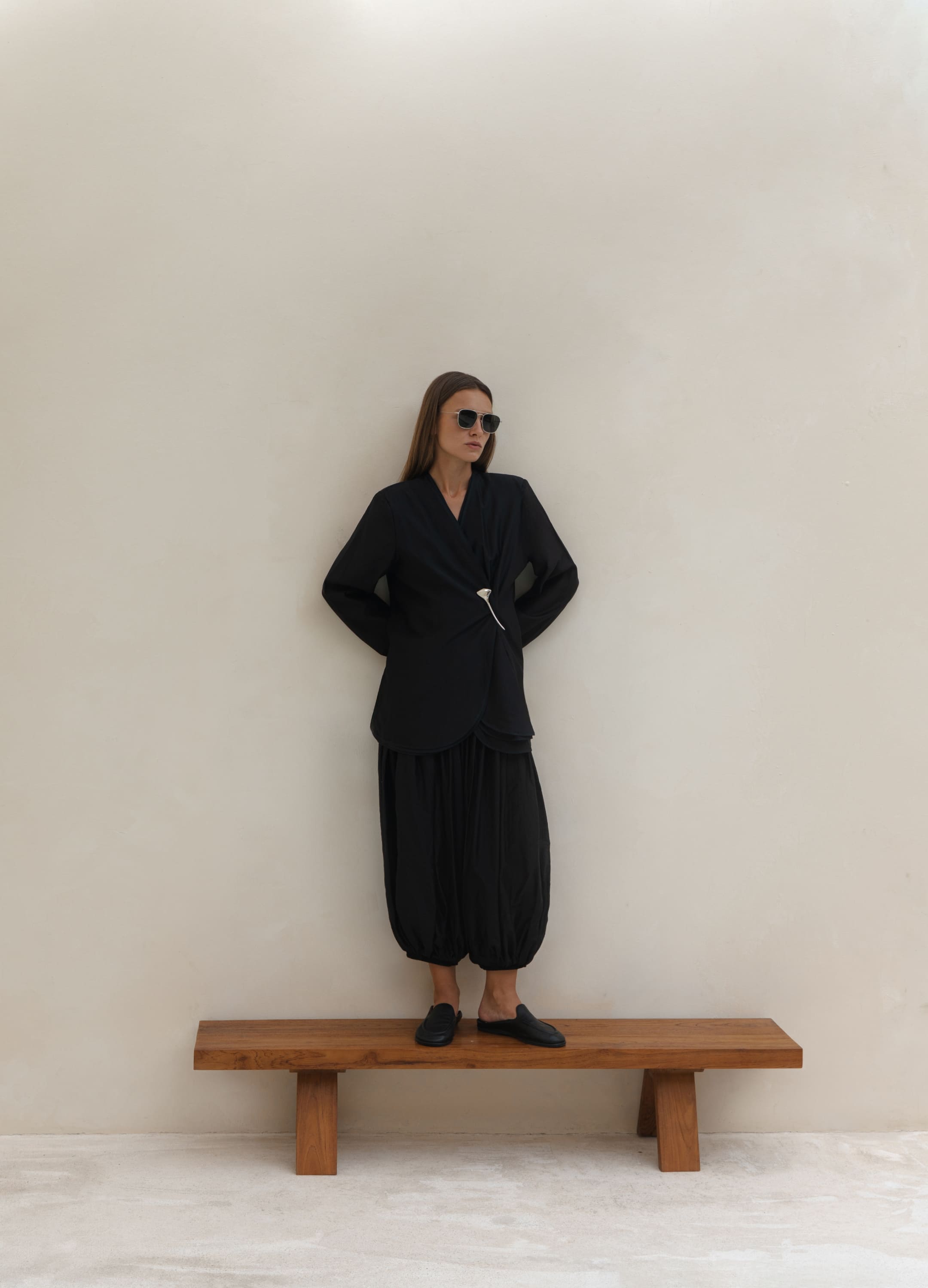 

Костюм Tokyo: жакет + шаровары - Чёрный, Diamond black;чёрный