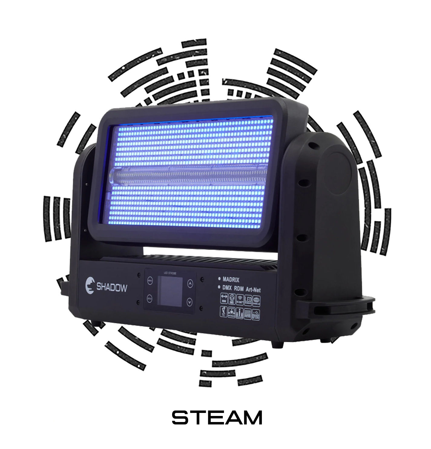 Shadow STEAM 3000 IP – влагозащищенный стробоскоп RGBW