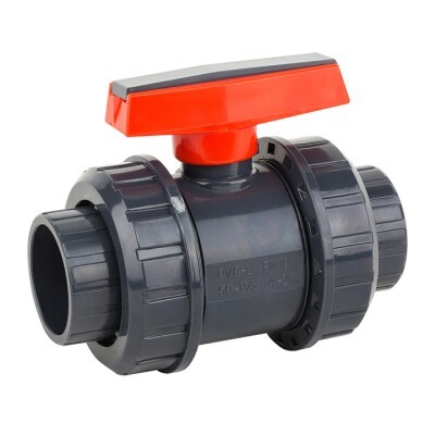 Кран шаровой ERA, ПВХ, PE-EPDM, D 50 мм, PN 10