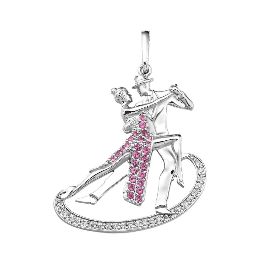 С розовыми фианитами