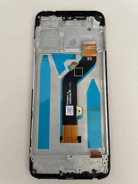 Дисплей с тачскрином Tecno SPARK 8C (черный) оригинал в рамке