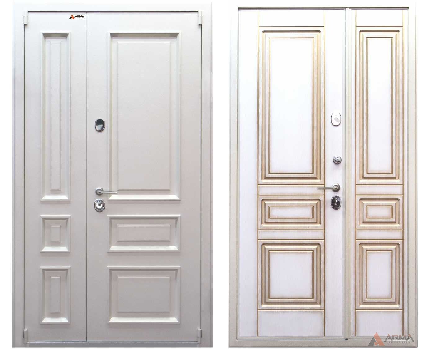 двойные ассиметричные межкомнатные двери фото