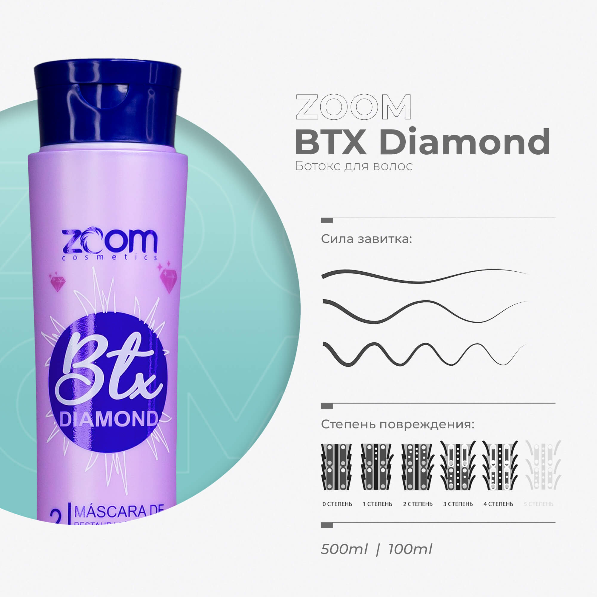 Ботокс для волос ZOOM BTX Diamond