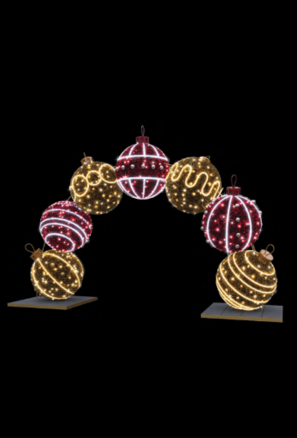 Световая уличная арка, светодиодные фигуры на заказ