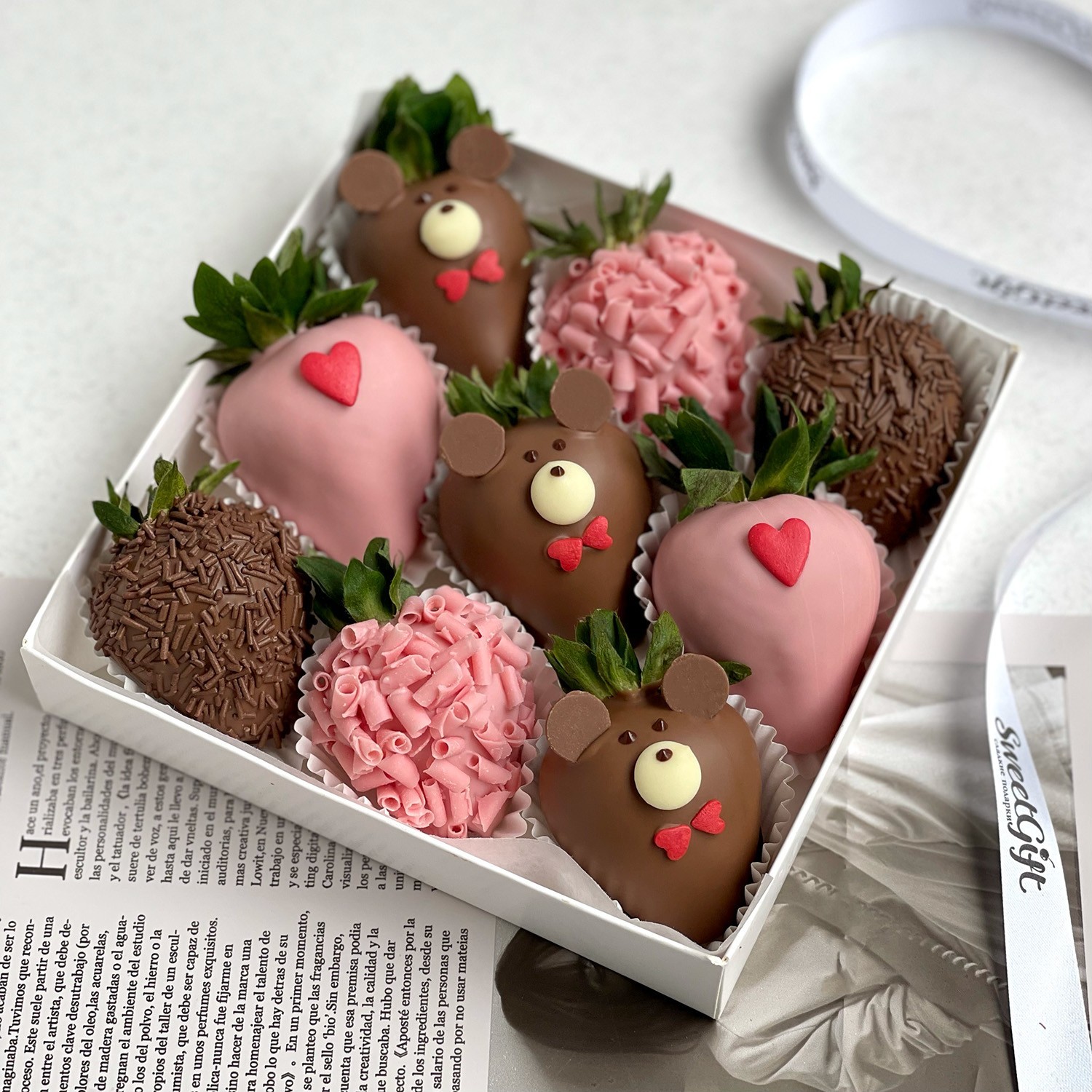 Клубника в шоколаде 'Мишки'