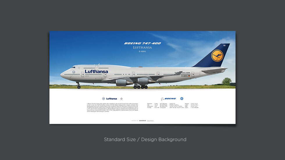 Lufthansa Boeing 747-400 D-ABVU | Aviaposter
