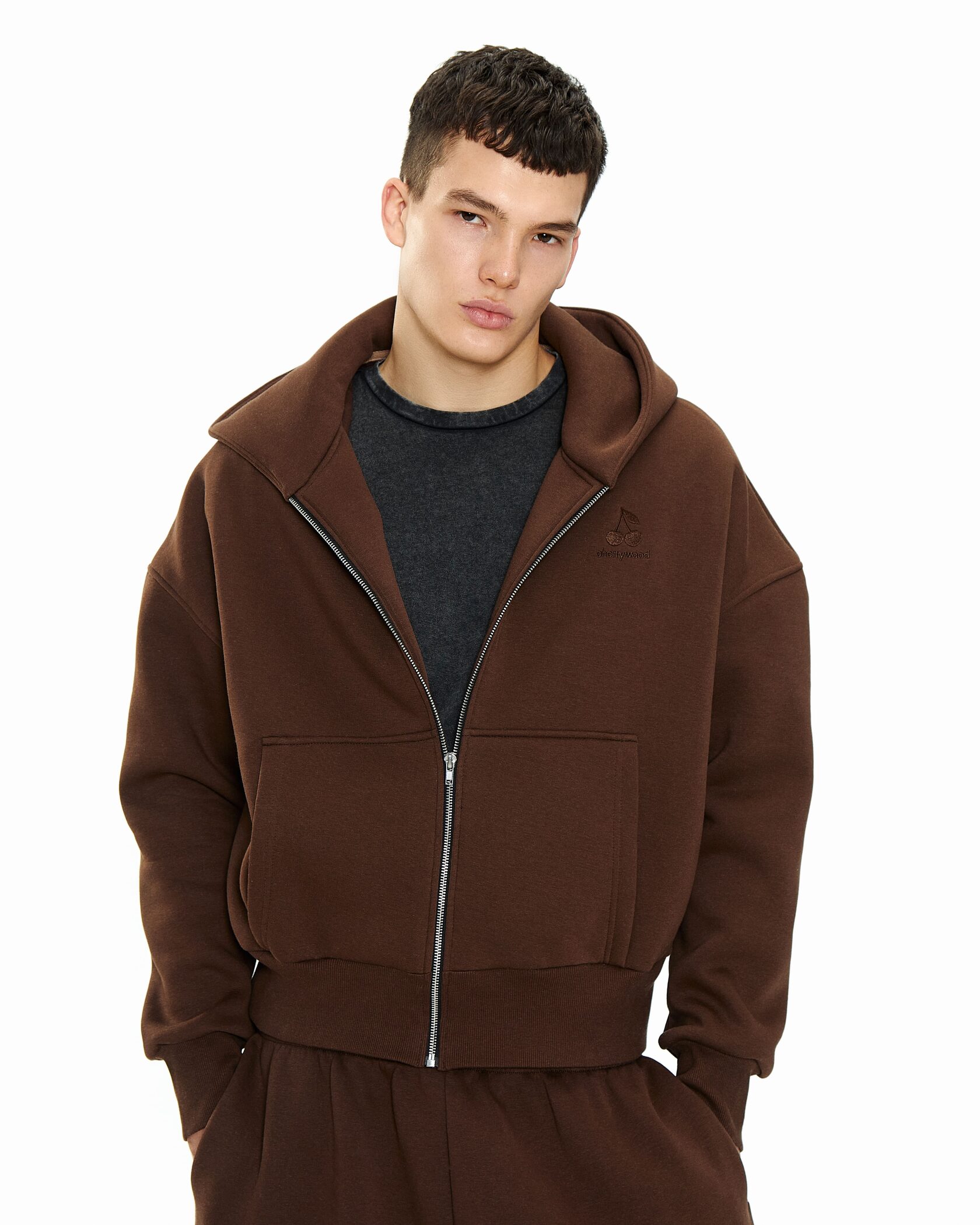 ZIP-HOODIE BROWN