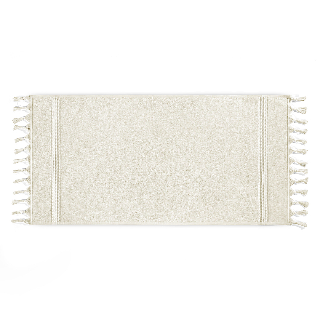 Meyzer tassels Towel - Слоновая кость - 50х100