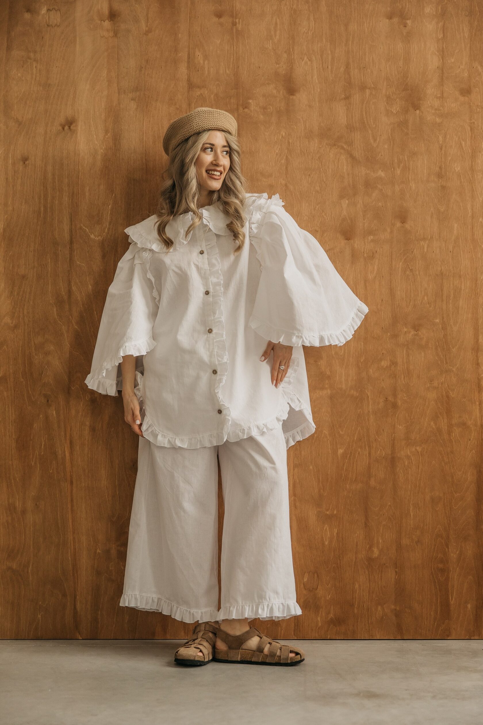 Кюлоты «Пташка» с рюшей