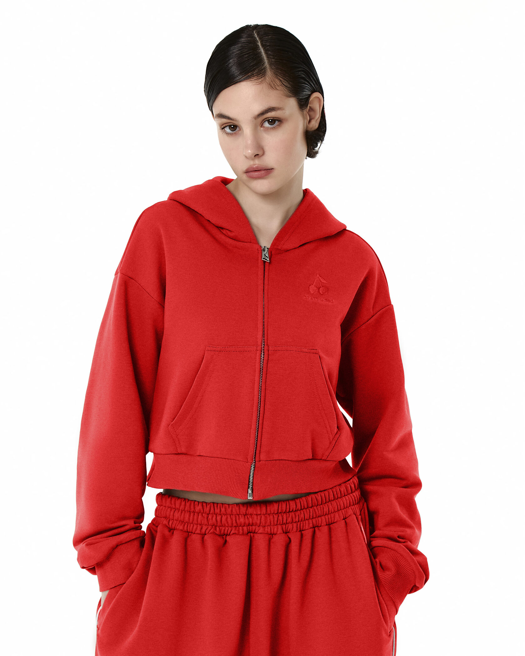 ZIP HOODIE CRPD DANCE RED