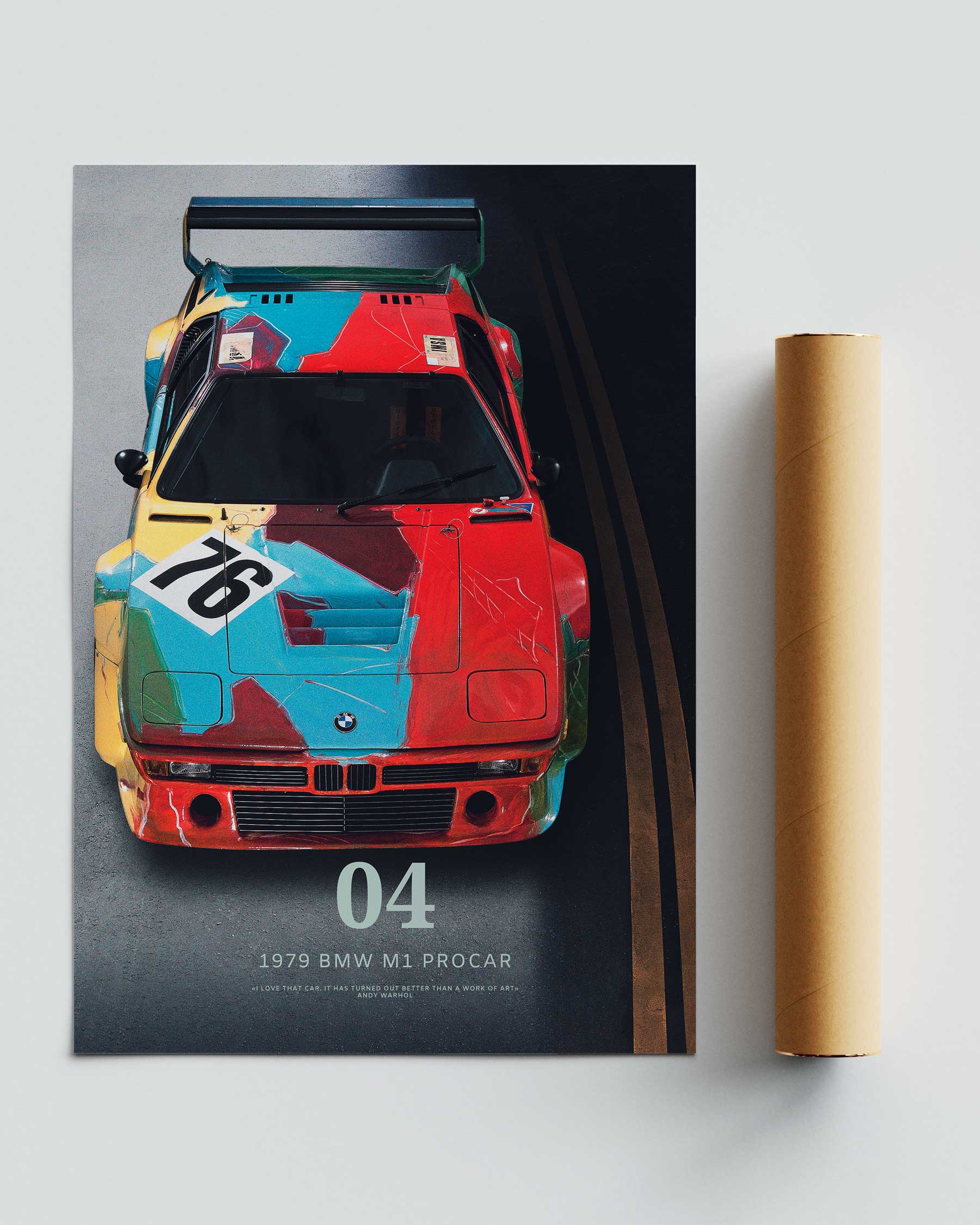 Постер BMW M1 Procar / Andy Warhol (1979). v2