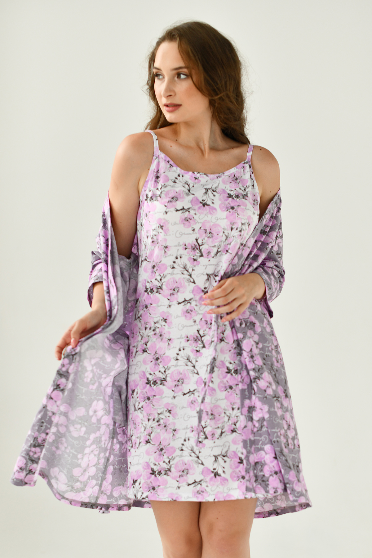 
Комплект женский "Яблоневый цвет" (сорочка)