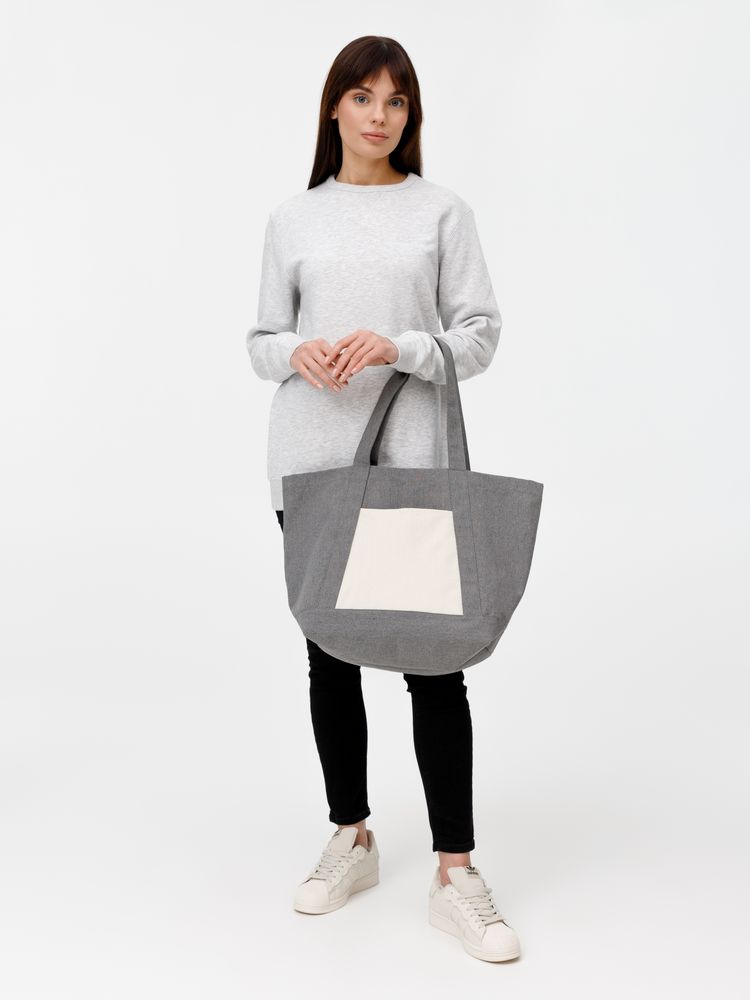 Шопер Shophop, серый с неокрашенным