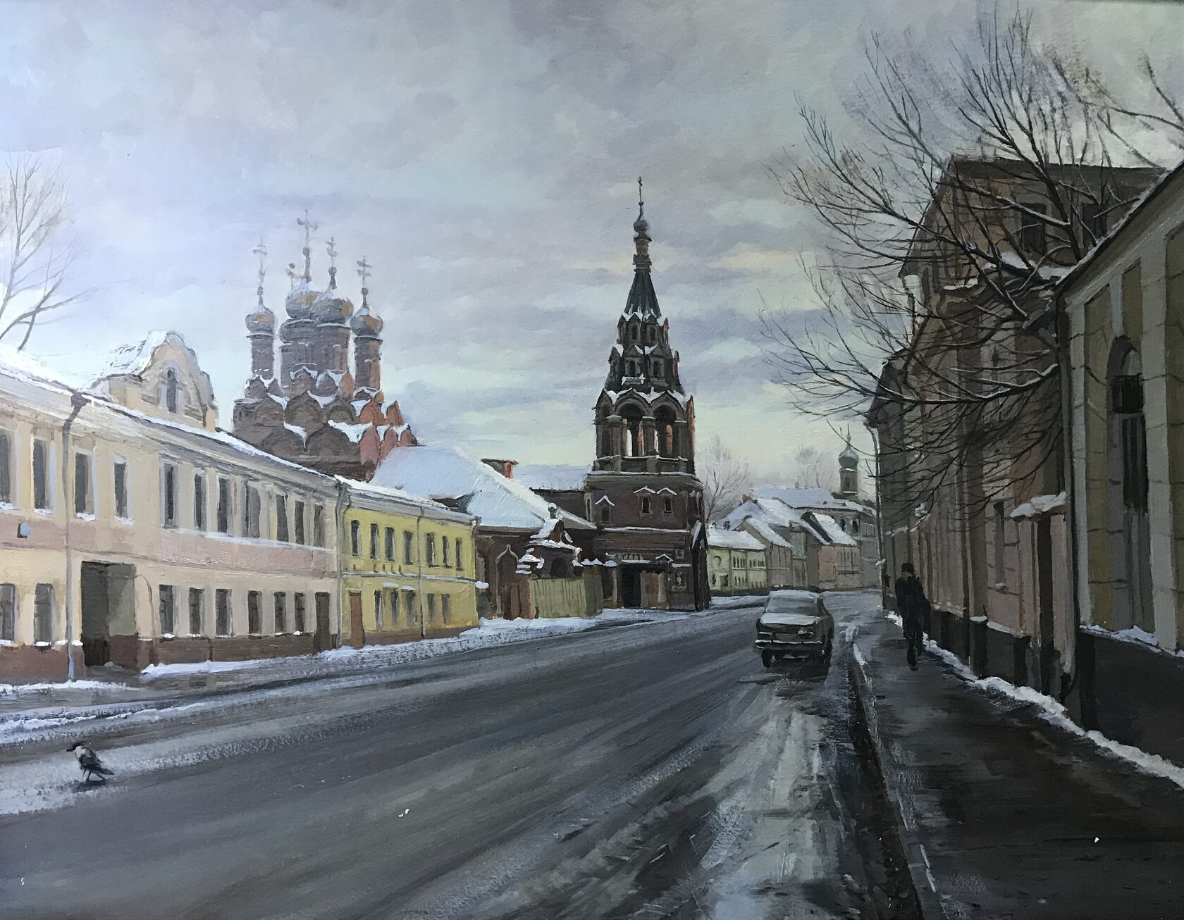 улицы москвы с церковью