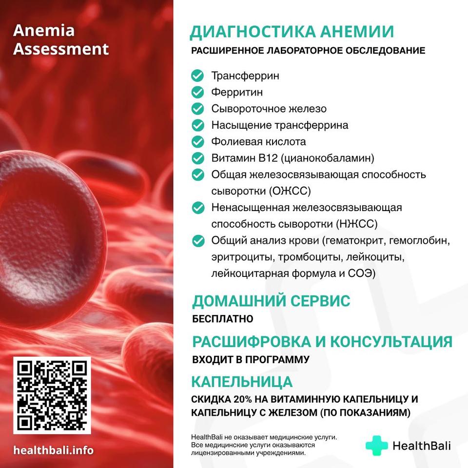 Диагностика анемии – Состав программы
