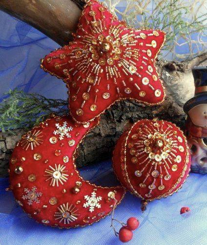 Новогодние ёлочные игрушки своими руками