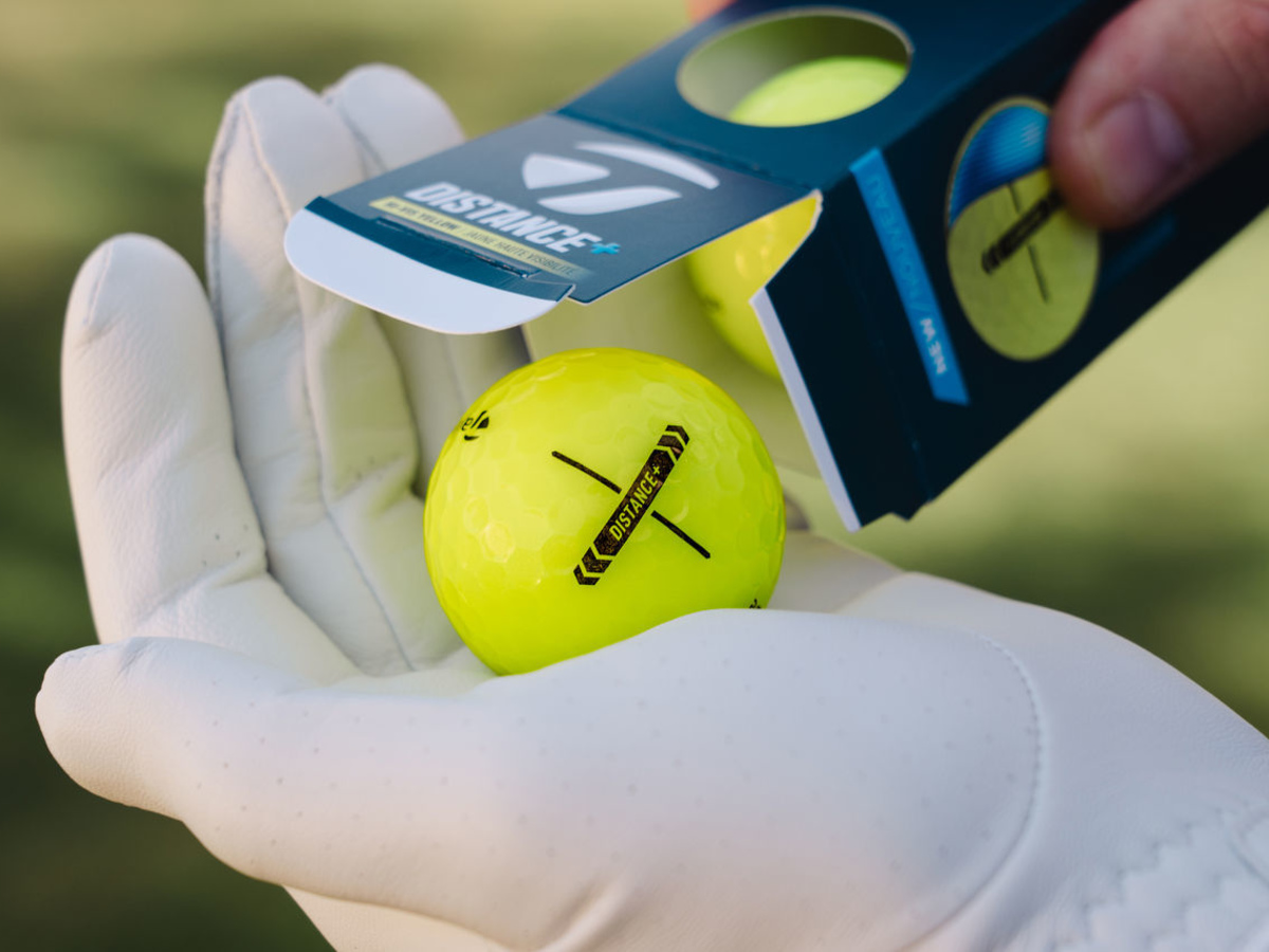 ЖЕЛТЫЕ МЯЧИ ДЛЯ ГОЛЬФА TAYLORMADE DISTANCE +