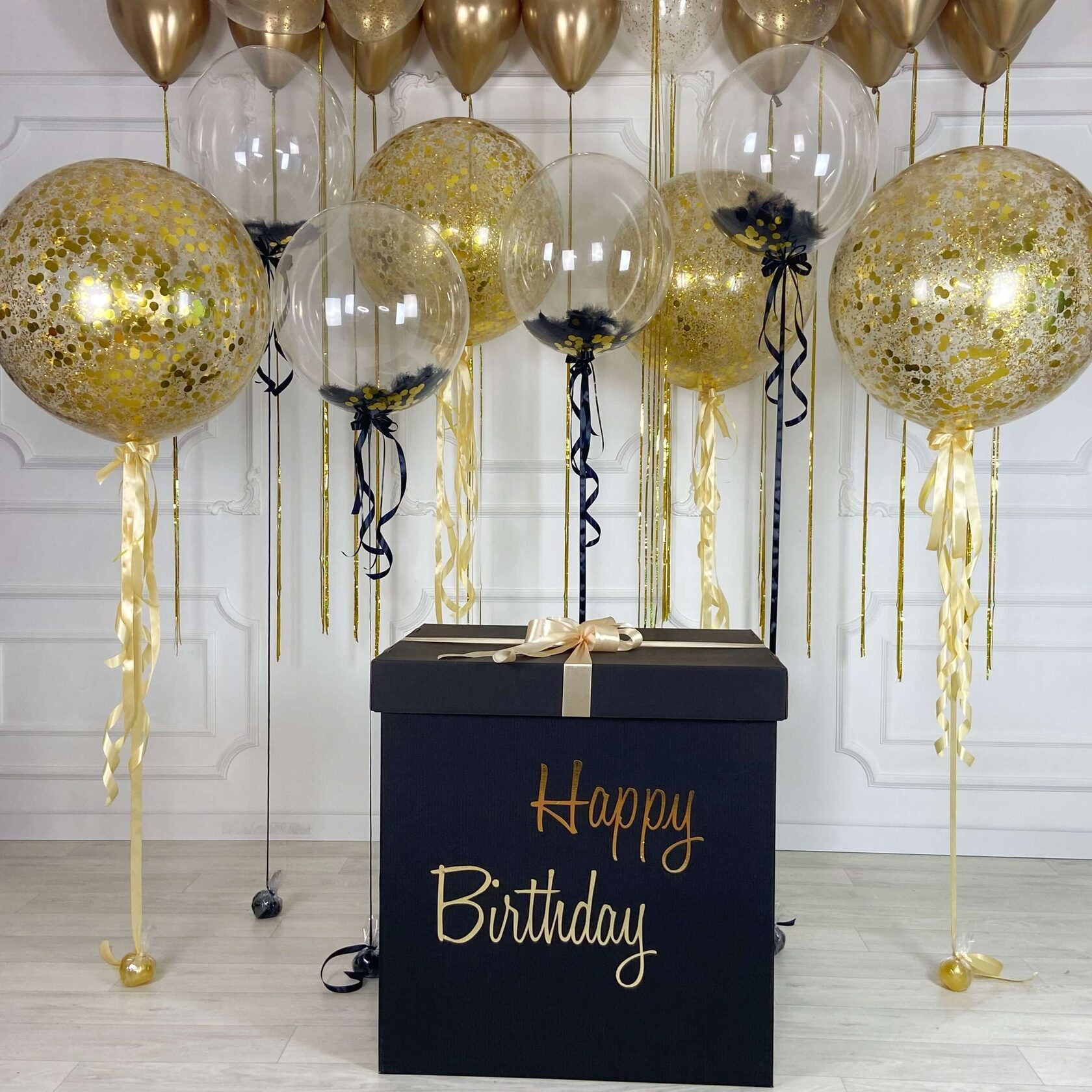 Коробка с шарами "Блеск"