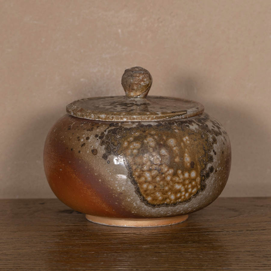 Чайница Дэхуа дровяного высокотемпературного обжига с пепельной глазурью