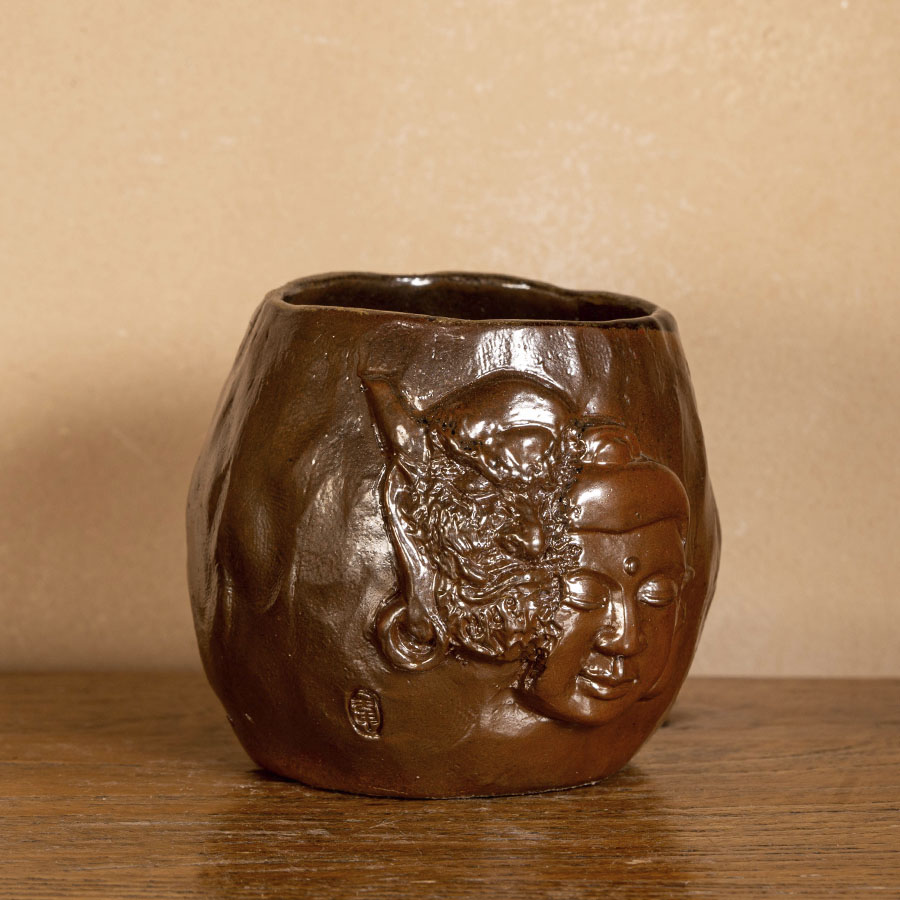 Пиала Нисин Тао от мастера Е Цзичэна дровяного обжига с пепельной глазурью