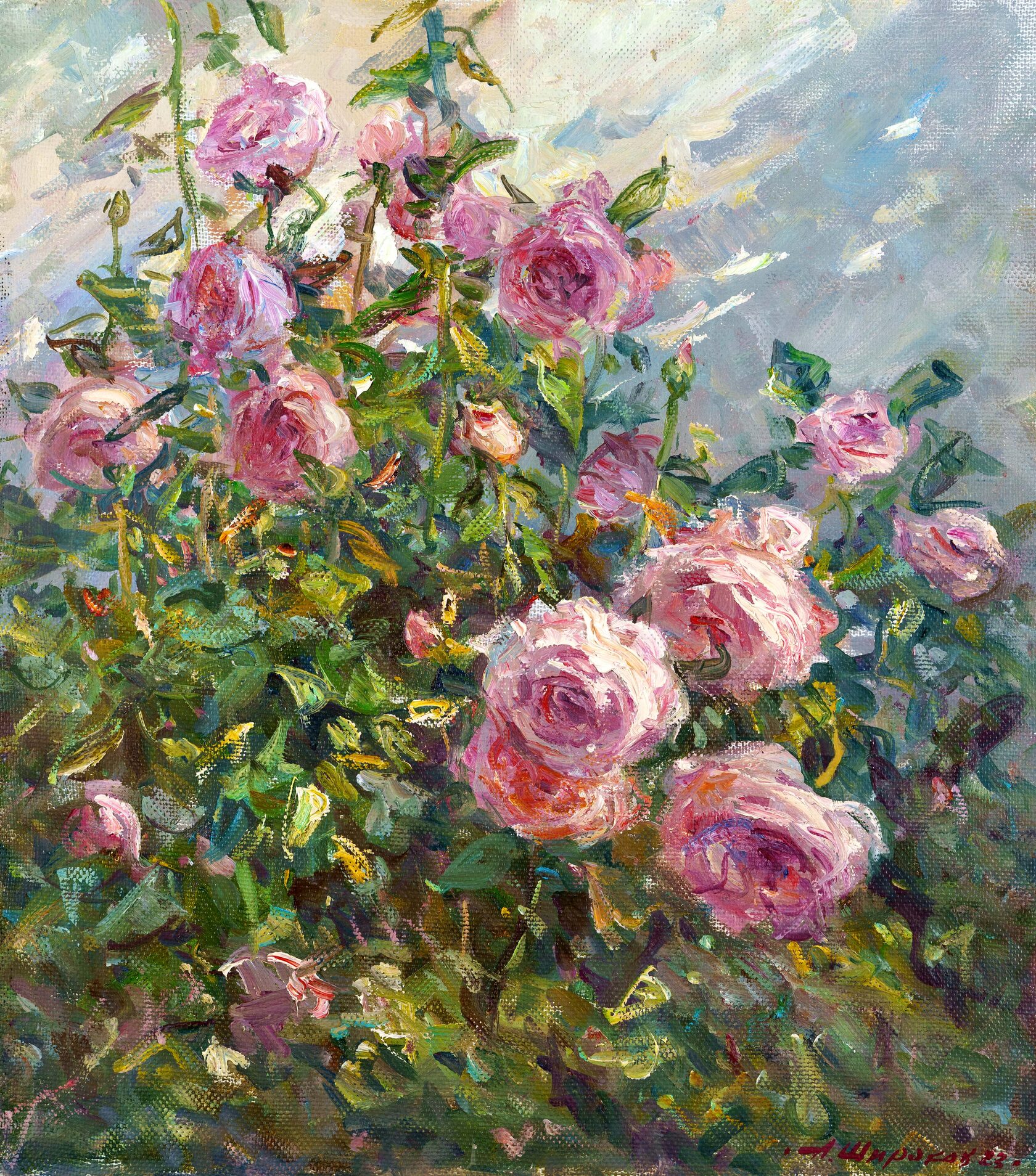 Розовый куст