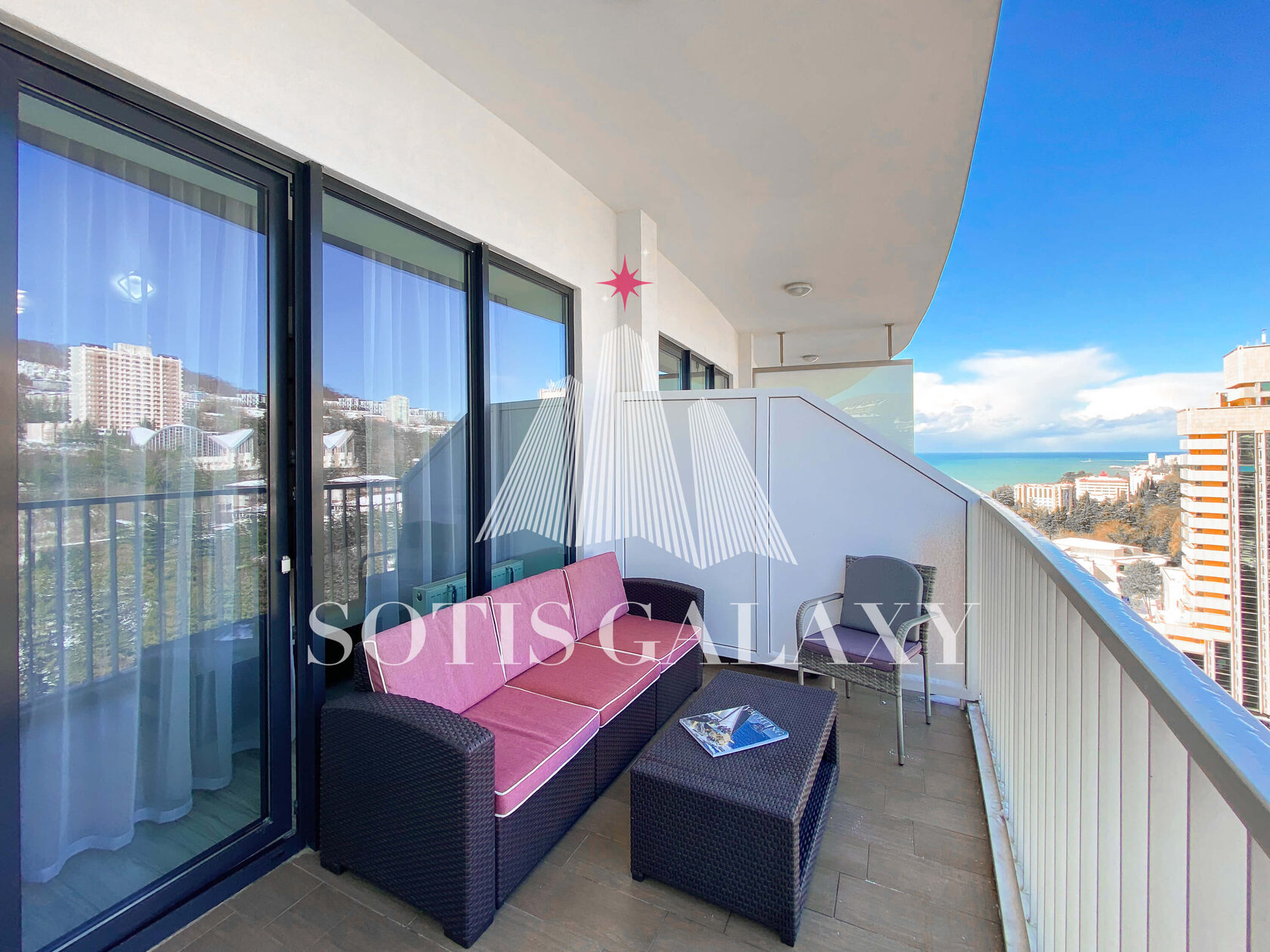 Студия 45 м² · высокий этаж Актёр Гэлакси Сочи аренда