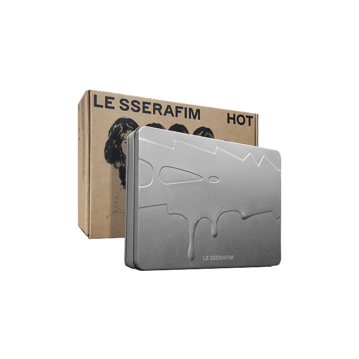 Мини-альбом LE SSERAFIM HOT в жестяном кейсе