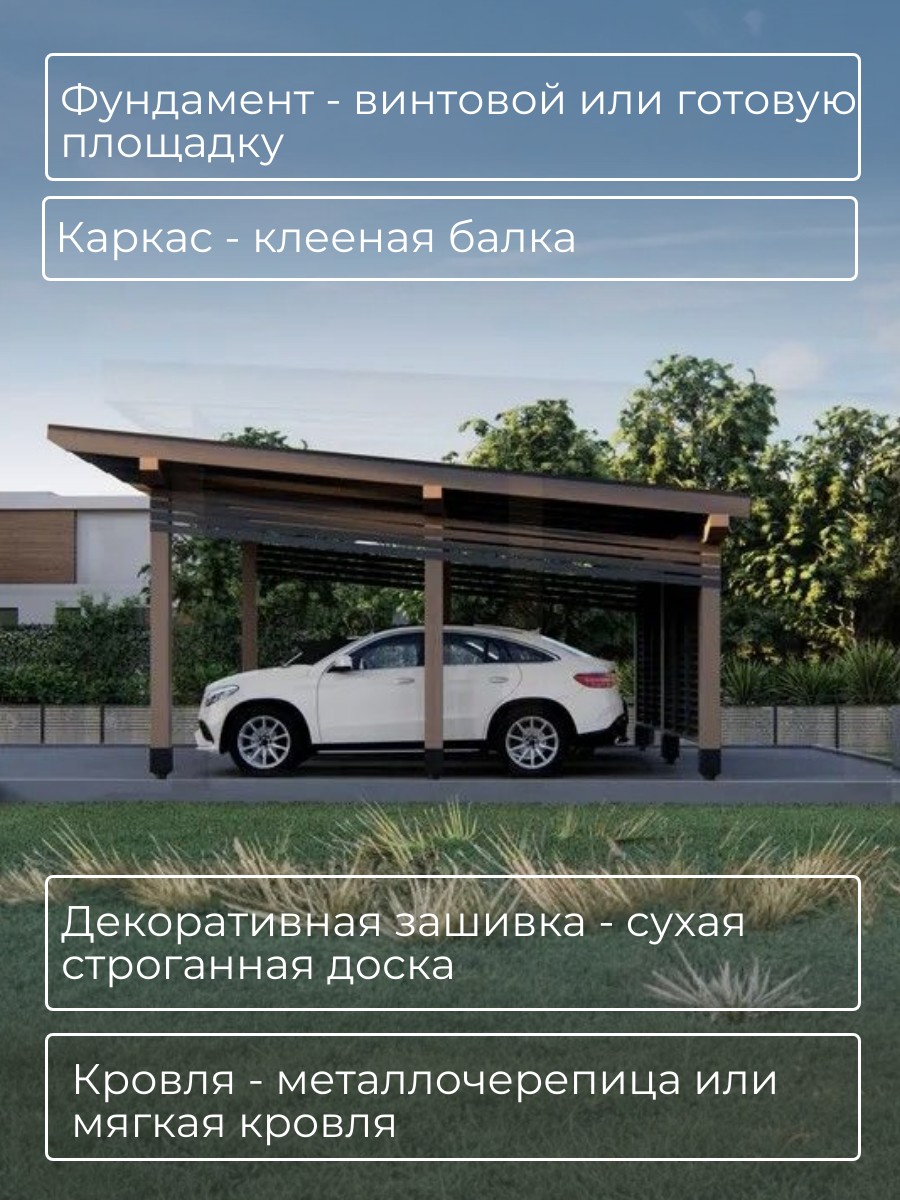 Проект навеса / HDN6H6 — фото 4
