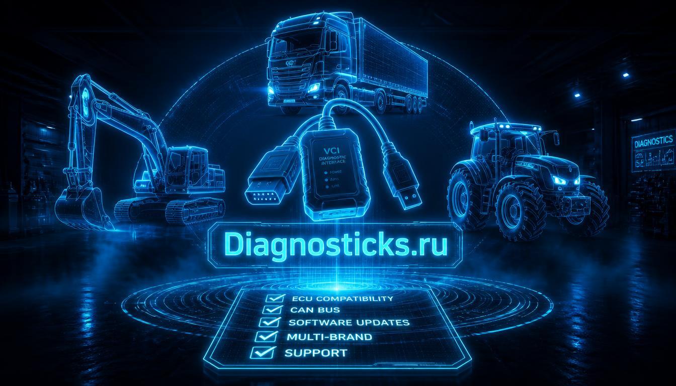Как выбрать диагностическое оборудование для автопарка грузовиков и спецтехники — критерии и чек-лист от Diagnosticks.ru