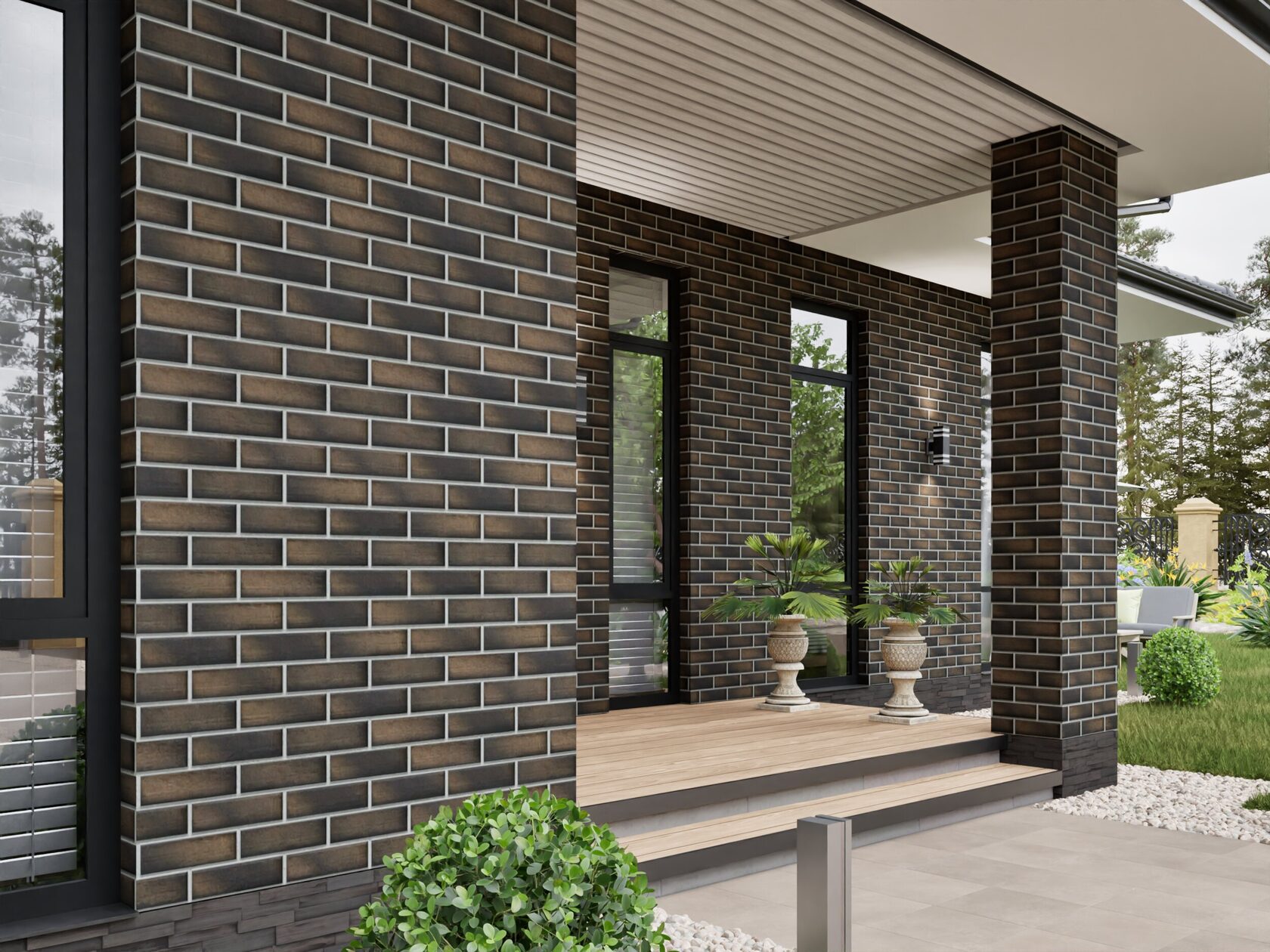 Термопанель Beryoza Ceramica Brick House Коричневый — фото 4