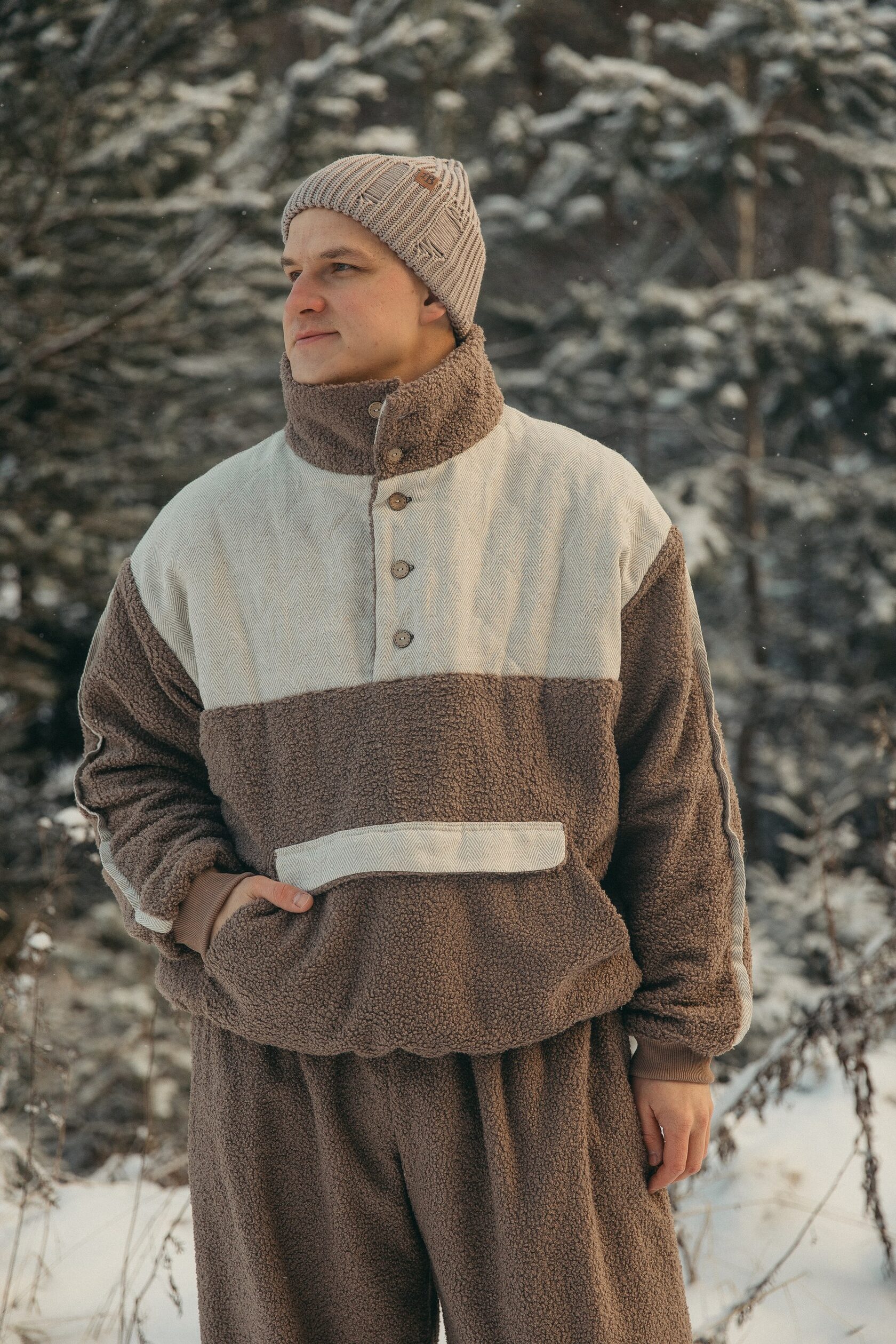 Мужская теплушка из экомеха