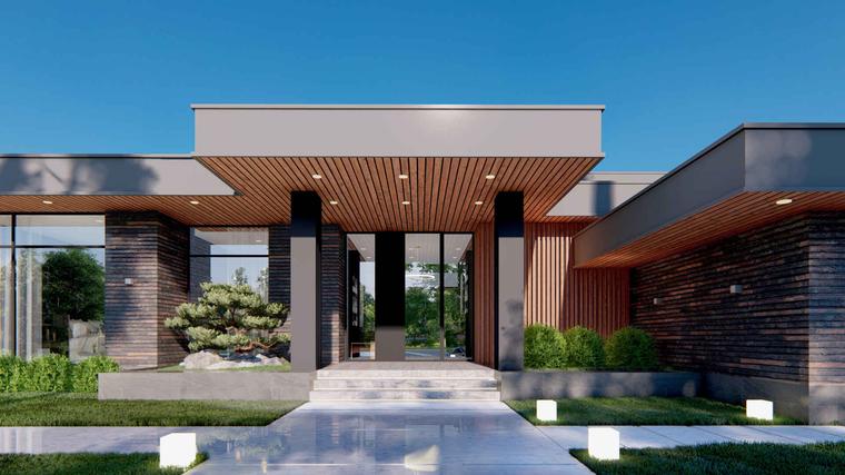 Проект дома «Райт КП-380» в стиле Райт — 379,21 м²