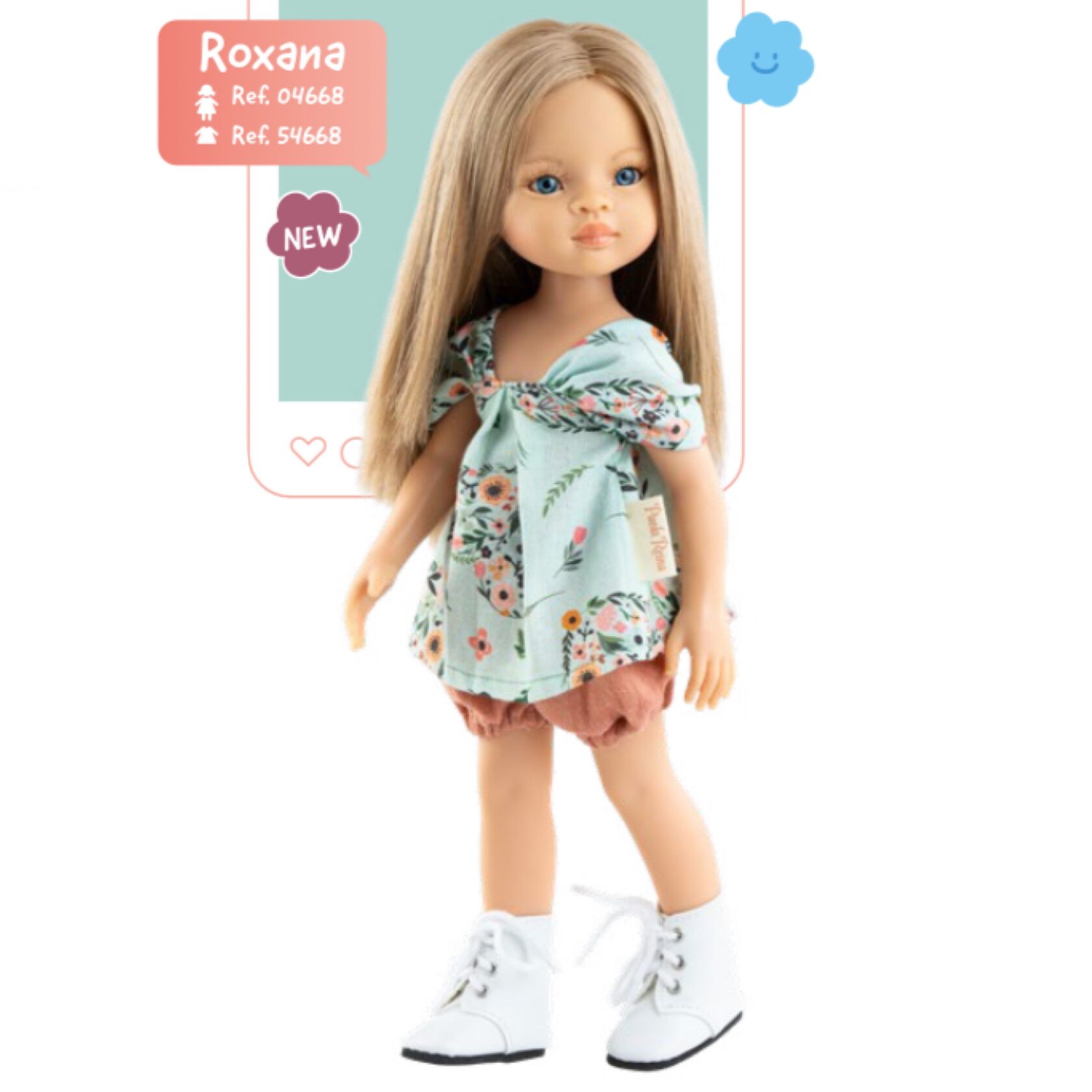 POUPÉE BÉBÉ PAOLA REINA DASHA 32 CM – SÉNÉGAL