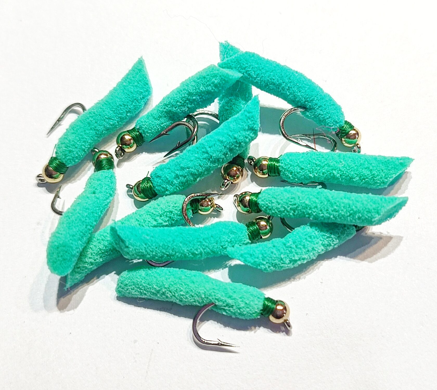 Швабра поролоновая зелёного цвета