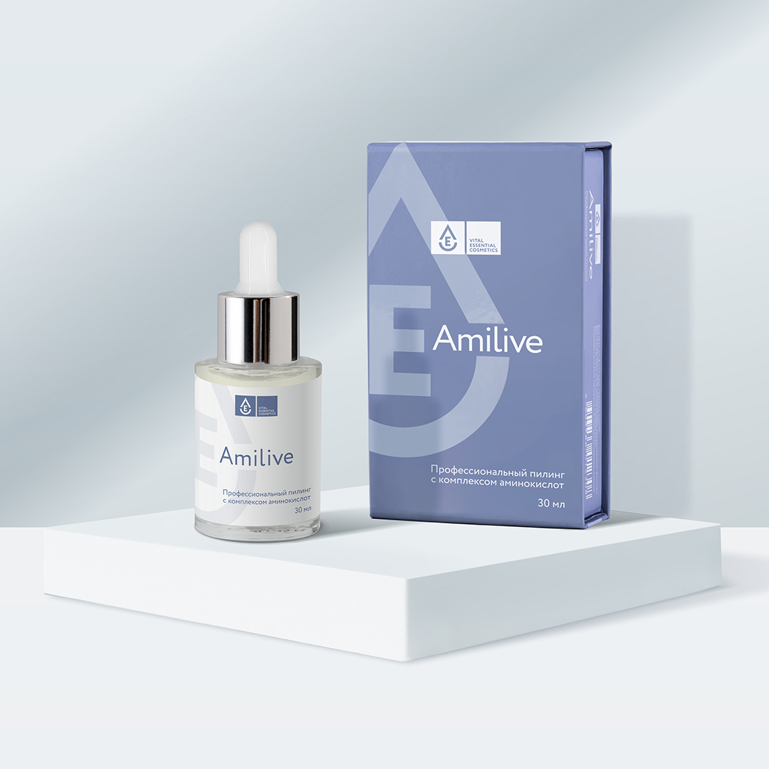 Vital essential cosmetics. AMILIVE, профессиональный пилинг с комплексом аминокислот.