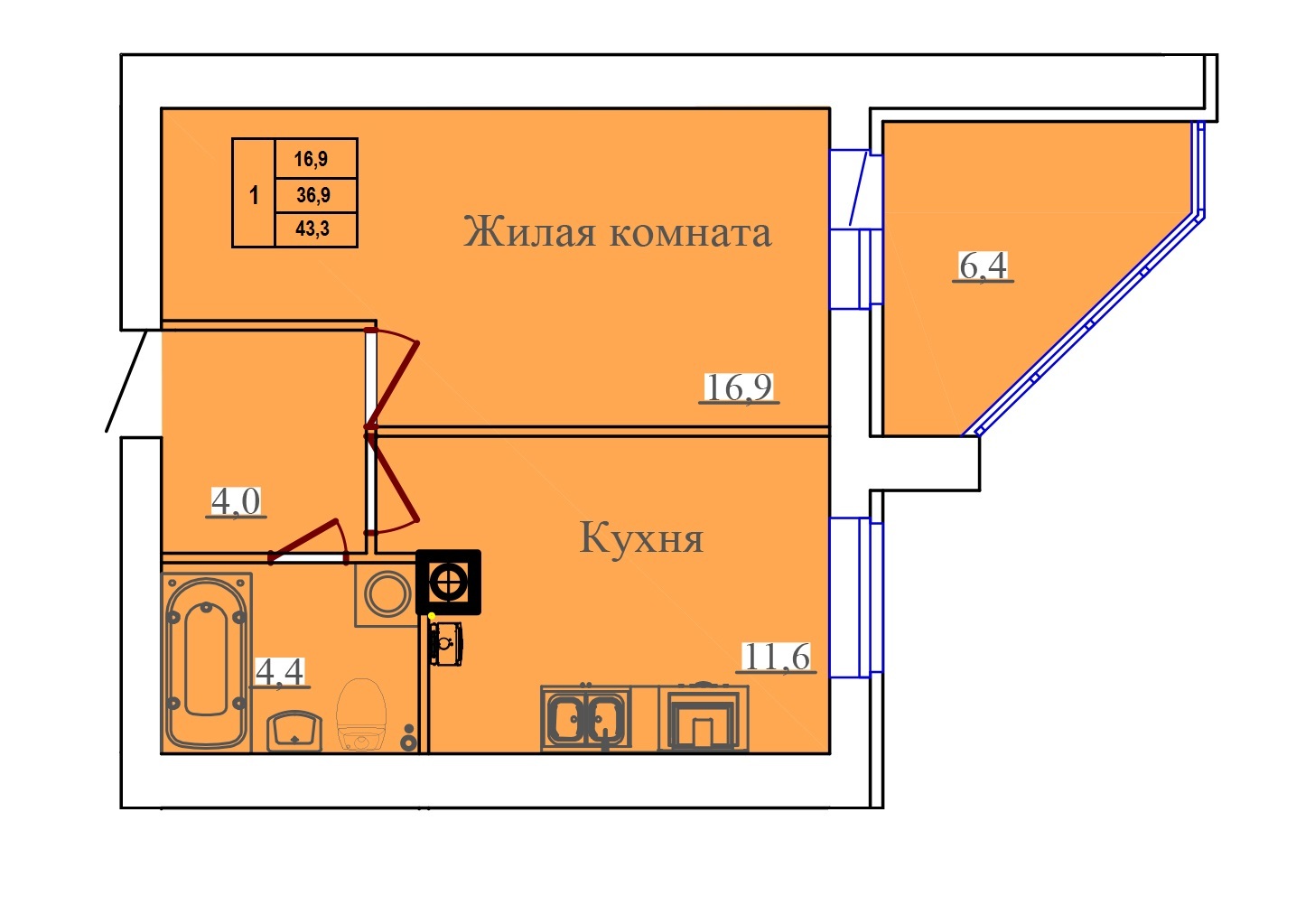 Купить Однокомнатную Квартиру В Жк Олимпийский Воронеж