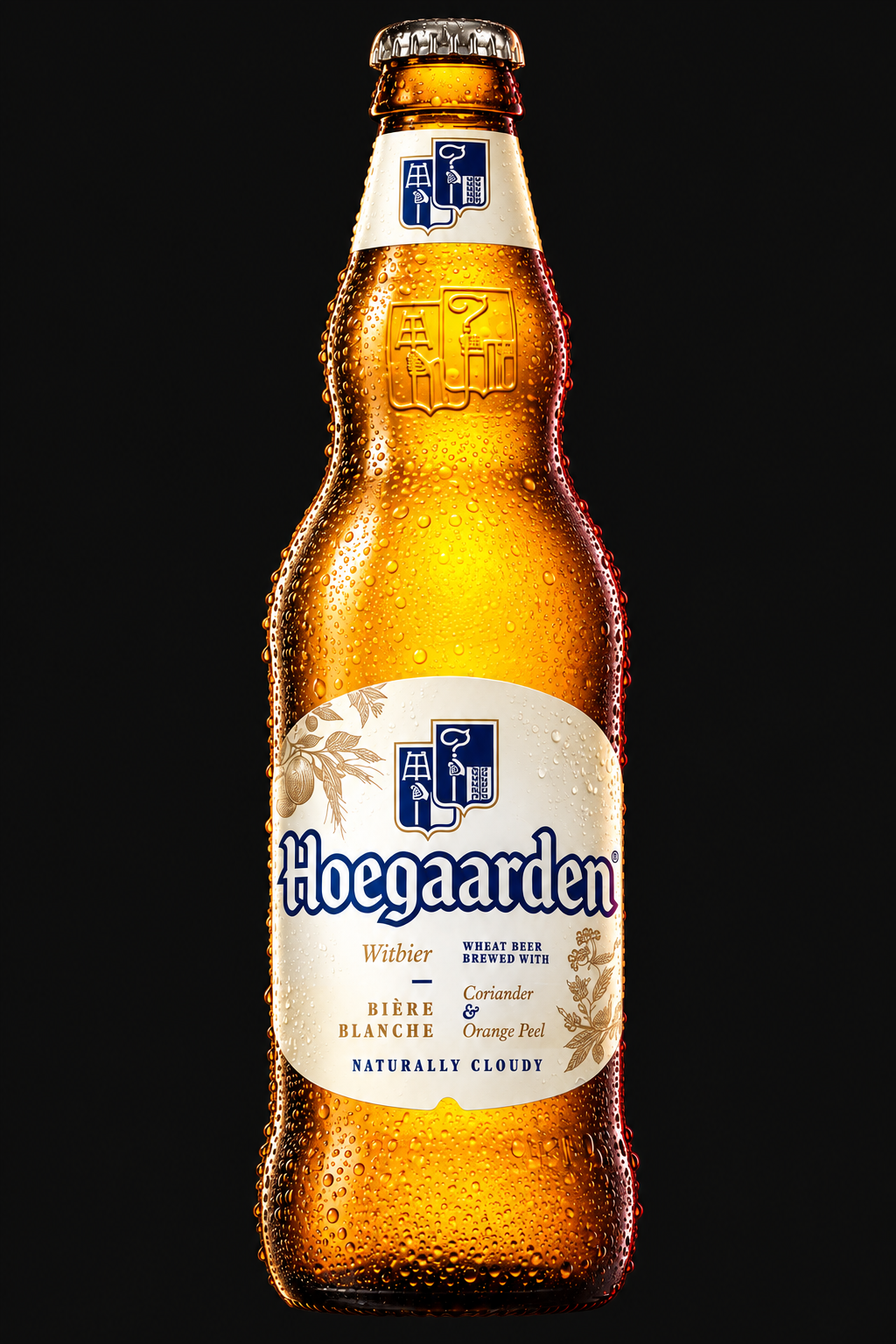 Hoegaarden — бутылка с фирменной светлой этикеткой