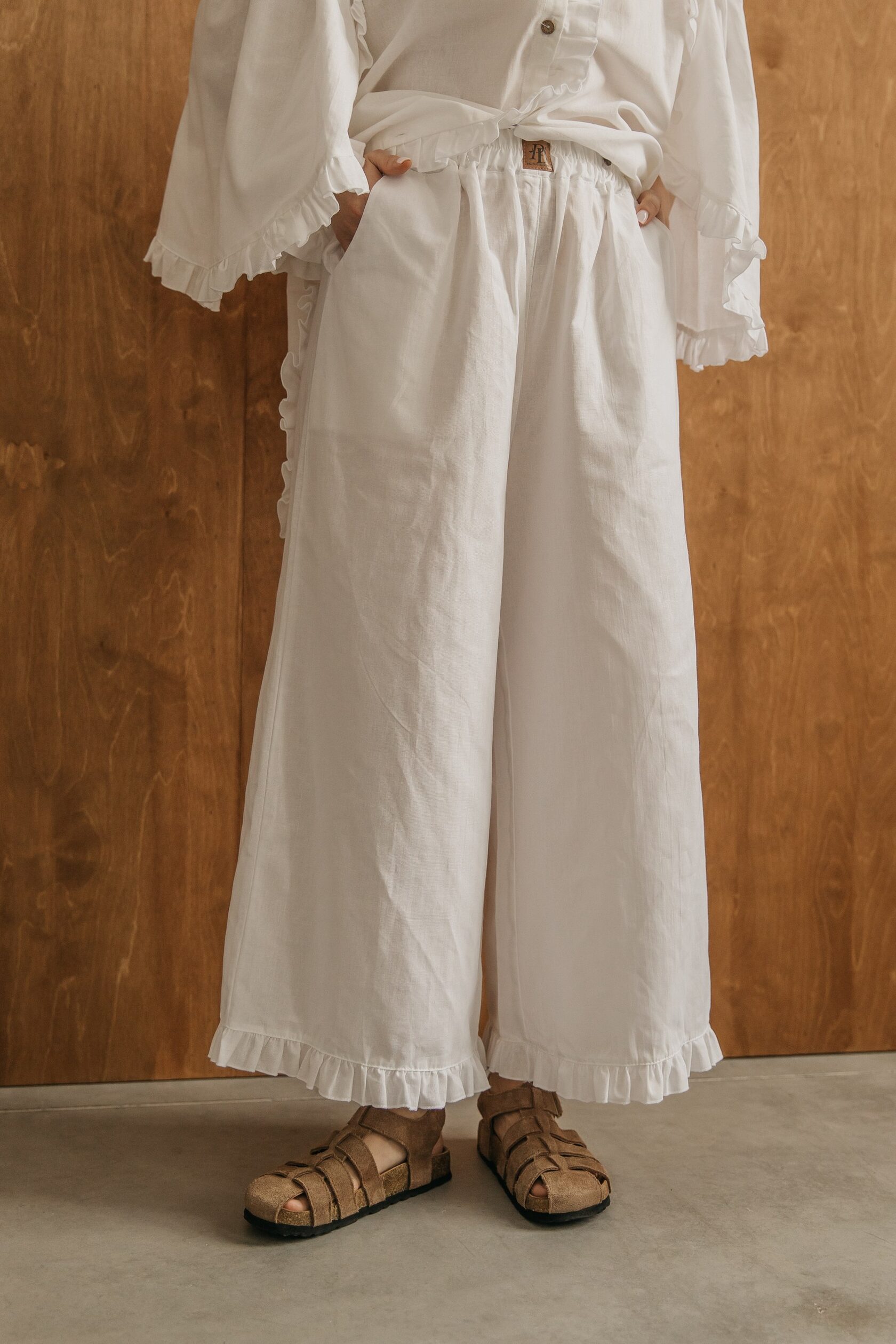 Кюлоты «Пташка» с рюшей